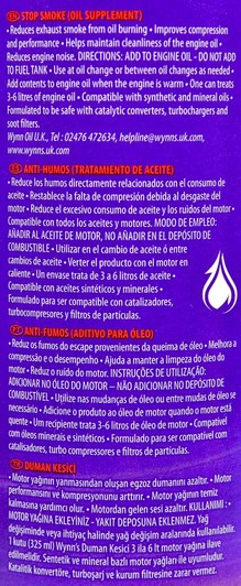 Wynns Stop Smoke присадка