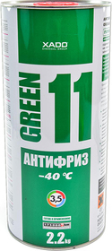 Готовий антифриз Xado Green 11 G11 зелений -40 °C