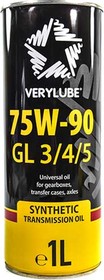 Трансмиссионное масло Xado Verylube GL-3 / 4 / 5 MT-1 75W-90 синтетическое