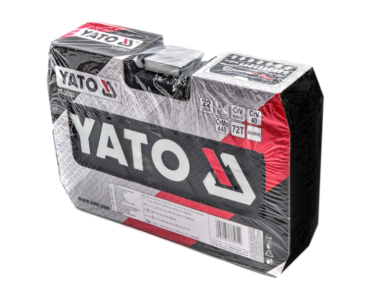 

Набор инструментов Yato YT-38561 3/8" 22 ед.