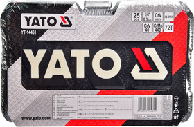 Набір торцевих головок та компонентів Yato YT-14461 1/4" (25 пр.)