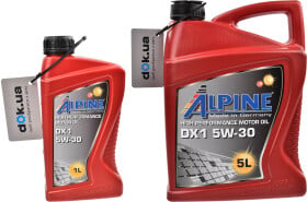 Моторное масло Alpine DX1 5W-30 синтетическое
