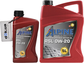 Моторное масло Alpine RSL 0W-20 синтетическое