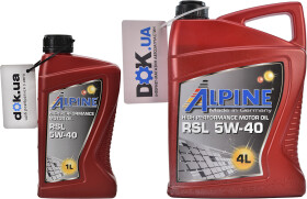 Моторное масло Alpine RSL 5W-40 синтетическое