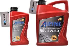 Моторное масло Alpine RSL 5W-50 синтетическое