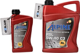 Моторное масло Alpine RSL C3 5W-40 синтетическое