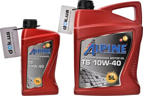 Моторное масло Alpine TS 10W-40 полусинтетическое