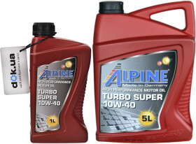 Моторна олива Alpine Turbo Super 10W-40 напівсинтетична