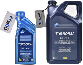 Моторное масло Aral Turboral 10W-40 полусинтетическое