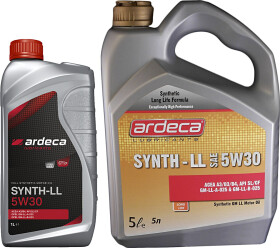 Моторна олива Ardeca Synth-LL 5W-30 синтетична