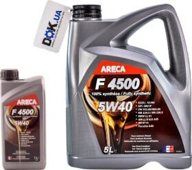 Моторное масло Areca F4500  5W-40 синтетическое