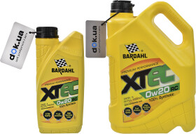 Моторное масло Bardahl XTEC RC 0W-20 синтетическое
