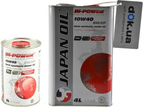 Моторное масло Bi-Power Japan Oil 10W-40 полусинтетическое