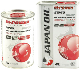 Моторное масло Bi-Power 5W-40 синтетическое