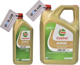 Моторна олива Castrol EDGE LL IV 0W-20 синтетична