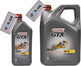 Моторное масло Castrol GTX 5W-30 синтетическое