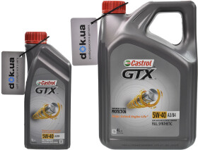 Моторна олива Castrol GTX A3/B4 5W-40 синтетична