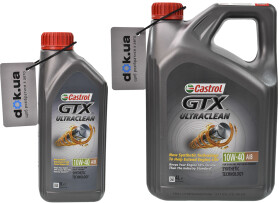 Моторное масло Castrol GTX Ultraclean A/B 10W-40 полусинтетическое