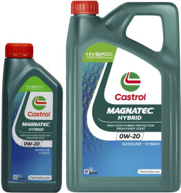 Моторное масло Castrol Magnatec Hybrid 0W-20 синтетическое