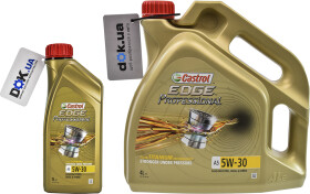 Моторна олива Castrol Professional EDGE A5 Titanium FST 5W-30 синтетична