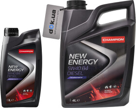 Моторное масло Champion New Energy B4 Diesel 5W-40 синтетическое