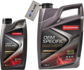 Моторное масло Champion OEM Specific MS-FE 5W-20 синтетическое