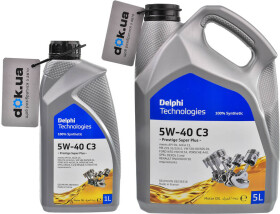 Моторное масло Delphi Prestige Super Plus C3 5W-40 синтетическое