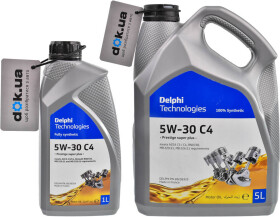Моторное масло Delphi Prestige Super Plus C4 5W-30 синтетическое