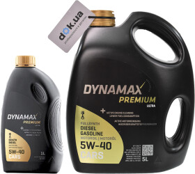 Моторна олива Dynamax Premium Ultra 5W-40 синтетична