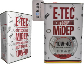 Моторное масло E-TEC ASM 10W-40 полусинтетическое