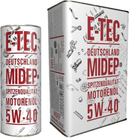 Моторна олива E-TEC EVO 5W-40 синтетична