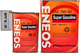 Моторное масло Eneos Super Gasoline SL 5W-30 полусинтетическое