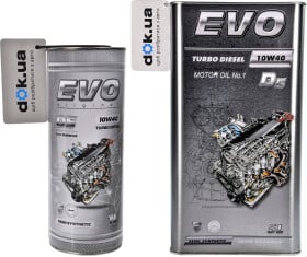 Моторное масло EVO D5 Turbo Diesel 10W-40 полусинтетическое