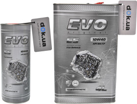 Моторное масло EVO E5 10W-40 полусинтетическое