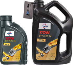 Моторное масло Fuchs Titan GT1 Flex 34 5W-30 синтетическое
