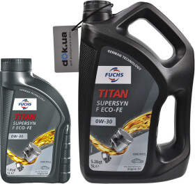 Моторное масло Fuchs Titan Supersyn F Eco-FE 0W-30 синтетическое