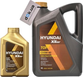 Моторное масло Hyundai XTeer TOP 5W-40 синтетическое