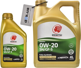 Моторное масло Idemitsu SN/GF-5 0W-20 синтетическое