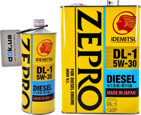 Моторное масло Idemitsu Zepro Diesel DL-1 5W-30 полусинтетическое