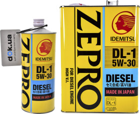 Моторное масло Idemitsu Zepro Diesel DL-1 5W-30 полусинтетическое