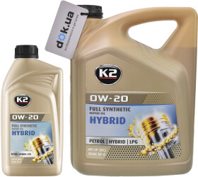 Моторна олива K2 Hybrid 0W-20 синтетична