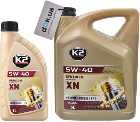 Моторна олива K2 XN 5W-40 синтетична