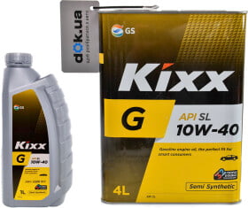Моторное масло Kixx G SL 10W-40 полусинтетическое