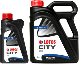 Моторное масло LOTOS City Gas 15W-40 минеральное