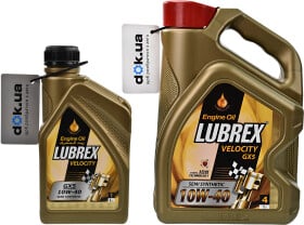 Моторное масло Lubrex Velocity GX5 10W-40 полусинтетическое