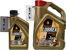 Моторное масло Lubrex Velocity GX9 10W-40 полусинтетическое
