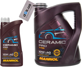 Моторное масло Mannol Ceramic Pro 10W-40 синтетическое
