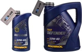 Моторное масло Mannol Defender 10W-40 полусинтетическое