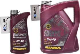 Моторное масло Mannol Energy Formula PD 5W-40 синтетическое