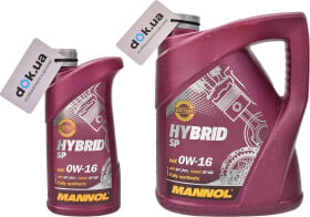 Моторное масло Mannol Hybrid SP 0W-16 синтетическое